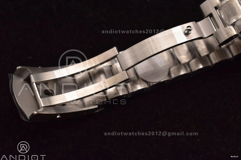 Speedmaster Movement Sapphire Back Crystal Winding OMF Transparent with Manual SS Chrono SS on Dial Black Bracelet MoonWatch 0106